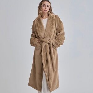 NEW Fur Robe Coat